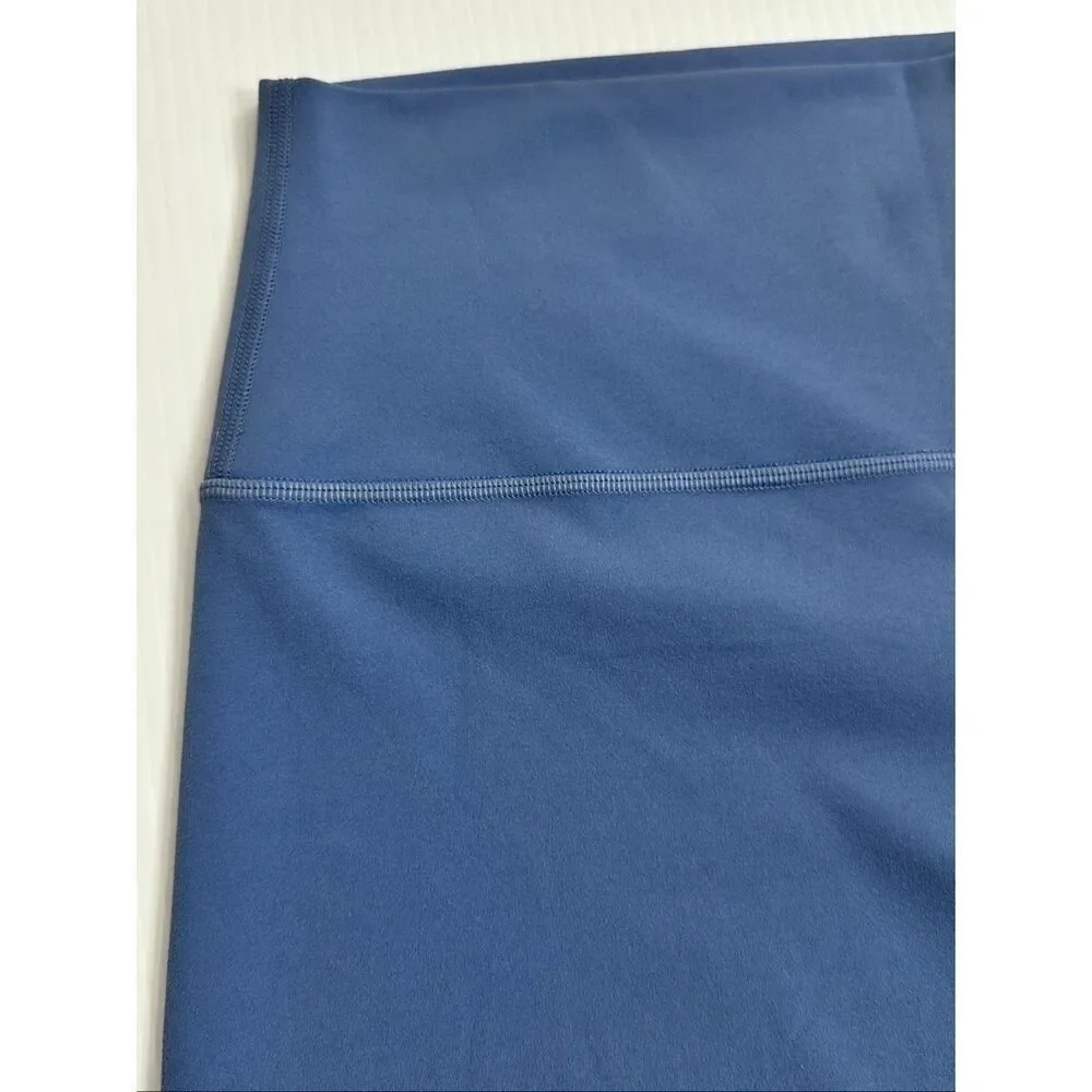 Lululemon Align Shorts 6” High Rise Washed Denim Blue Nulu Sz14 Yoga Athleisure
